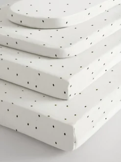 2 100% katoenen jersey hoeslakens voor baby's