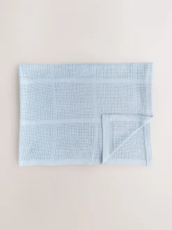 2 Pack 100% Cotton Baby Cellular Blanket