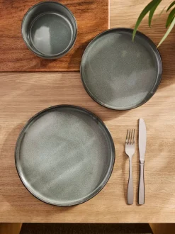 12 Piece Dalton Reactive Glaze Dinner Set