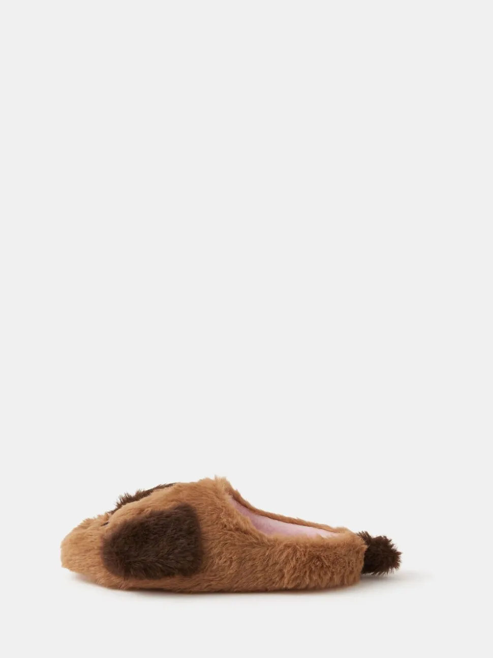 Accessorize Girls Fluffy Dog Slippers