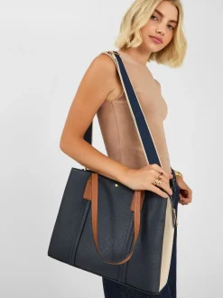 Accessorize Triple Compartment Shoulder Bag