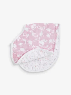aden + anais 100% Cotton Muslin Ma Fleur Burpy Bibs 2 Pack
