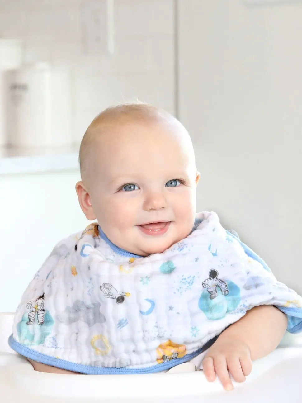 Aden + anais™ - Katoenen Essentials Space Explorers babyslabbetjes van mousseline met 100% katoen