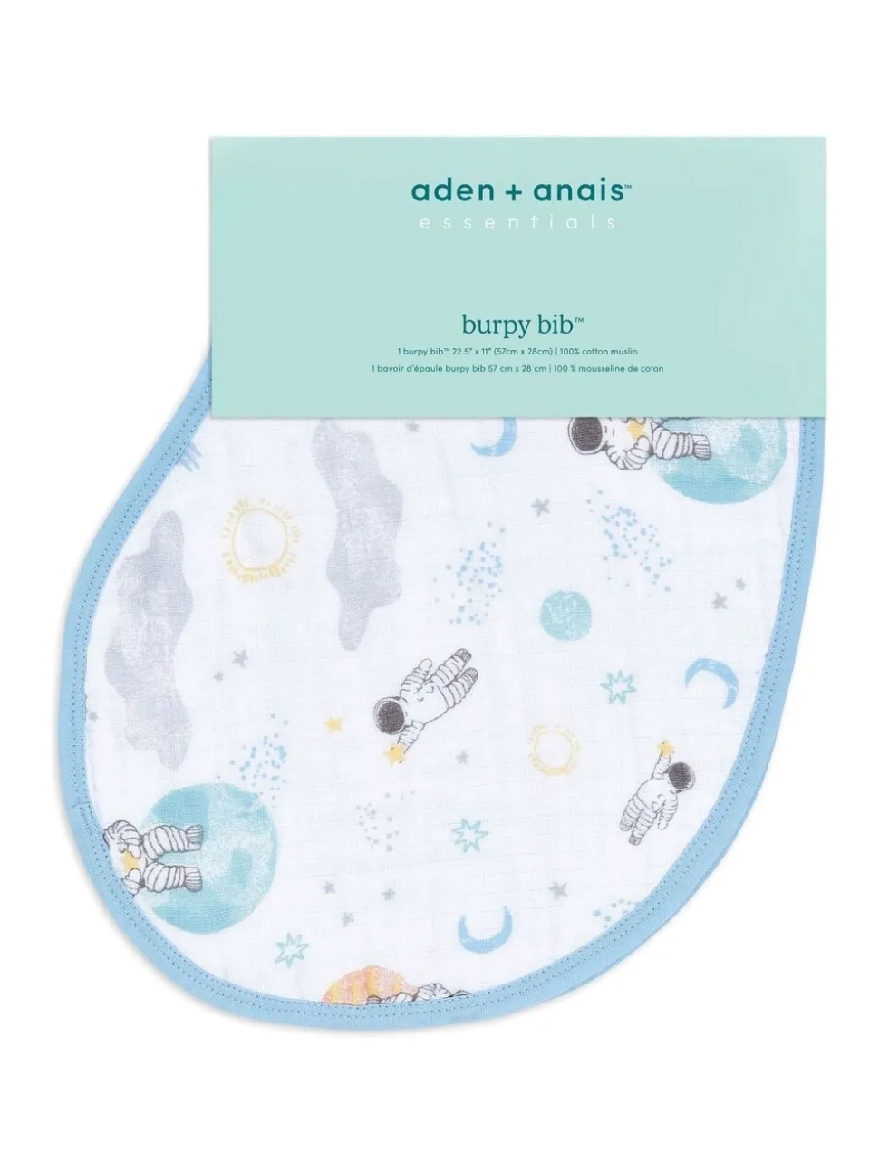 Aden + anais™ - Katoenen Essentials Space Explorers babyslabbetjes van mousseline met 100% katoen