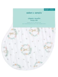 aden + anais Baby Essentials - 100% katoenen mousseline slabbetjes met konijnenprint