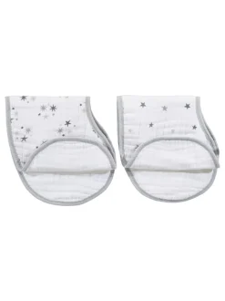 aden + anais Burpy mousseline Twinkle 100% katoenen slabbetjes 2 stuks