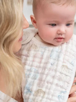 aden + anais Rising Star 3 set van 100% katoenen mousseline slabbetjes met drukknopen