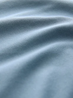 Airforce blauw - Normale Pasvorm - Piqué poloshirt met korte mouwen