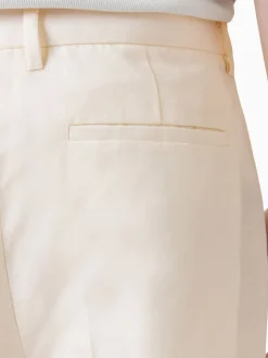 AllSaints Slim Cross Tallis Linen Blend Trousers