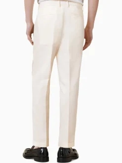 AllSaints Slim Cross Tallis Linen Blend Trousers