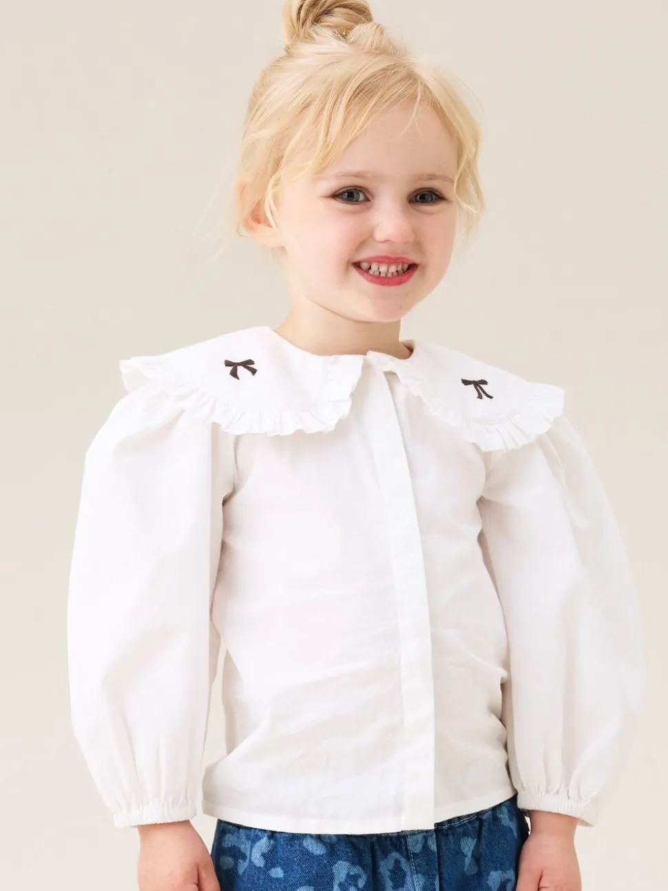 Angel & Rocket Afina Embroidered Collar Blouse