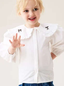 Angel & Rocket Afina Embroidered Collar Blouse