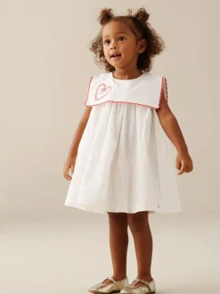 Angel & Rocket Betty Scalloped Collar Embroidered Dress
