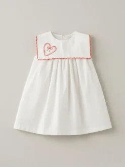 Angel & Rocket Betty Scalloped Collar Embroidered Dress