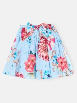 Angel & Rocket Darcy Print Bow Waist Skirt