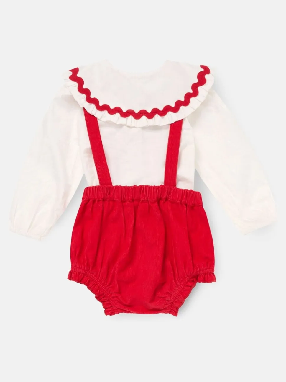 Angel & Rocket Dolly Red Romper And White Rompersuit