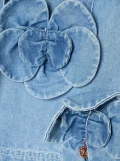 Angel & Rocket Eden 3D Flower Denim Shirt