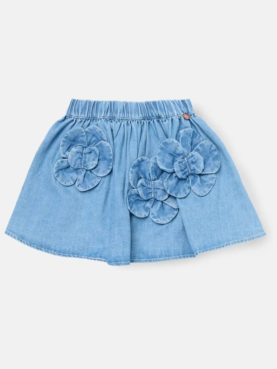 Angel & Rocket Eden 3D Flower Denim Skirt