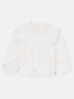 Angel & Rocket Lacey Embroidered Frill Sleeve Blouse