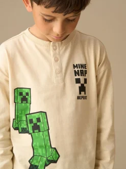 Angel & Rocket Minecraft Henley Pyjamas