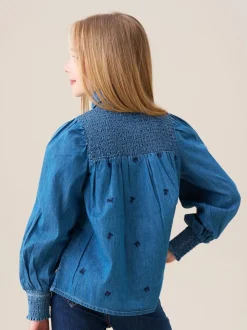 Angel & Rocket Myla Embroidered Denim Shirt