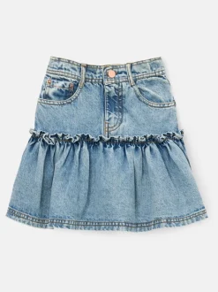 Angel & Rocket Noemie Heart Pocket Denim Skirt