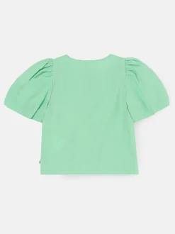 Angel & Rocket Roxie Bow Embellished Woven Blouse