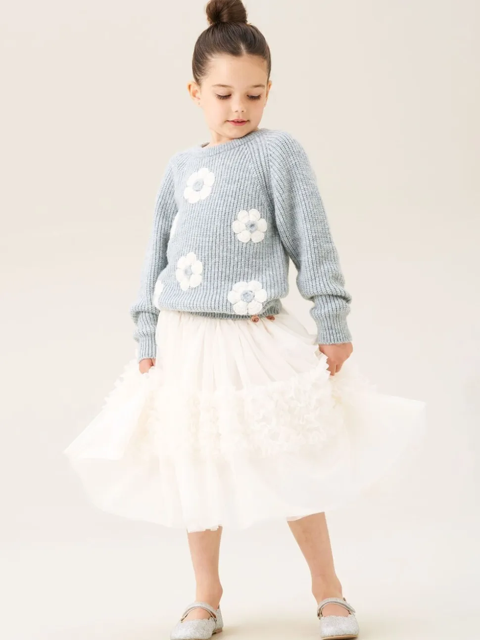 Angel & Rocket Rumi Embellished Flower Jumper