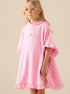 Angel & Rocket Shelley Embroidered Towelling Poncho