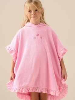 Angel & Rocket Shelley Embroidered Towelling Poncho