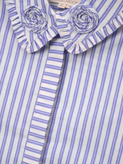 Angel & Rocket Stripe Corsage Collar Shirt