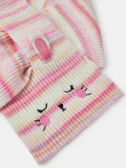 Angels by Accessorize - Gestreepte meisjessjaal met konijntje