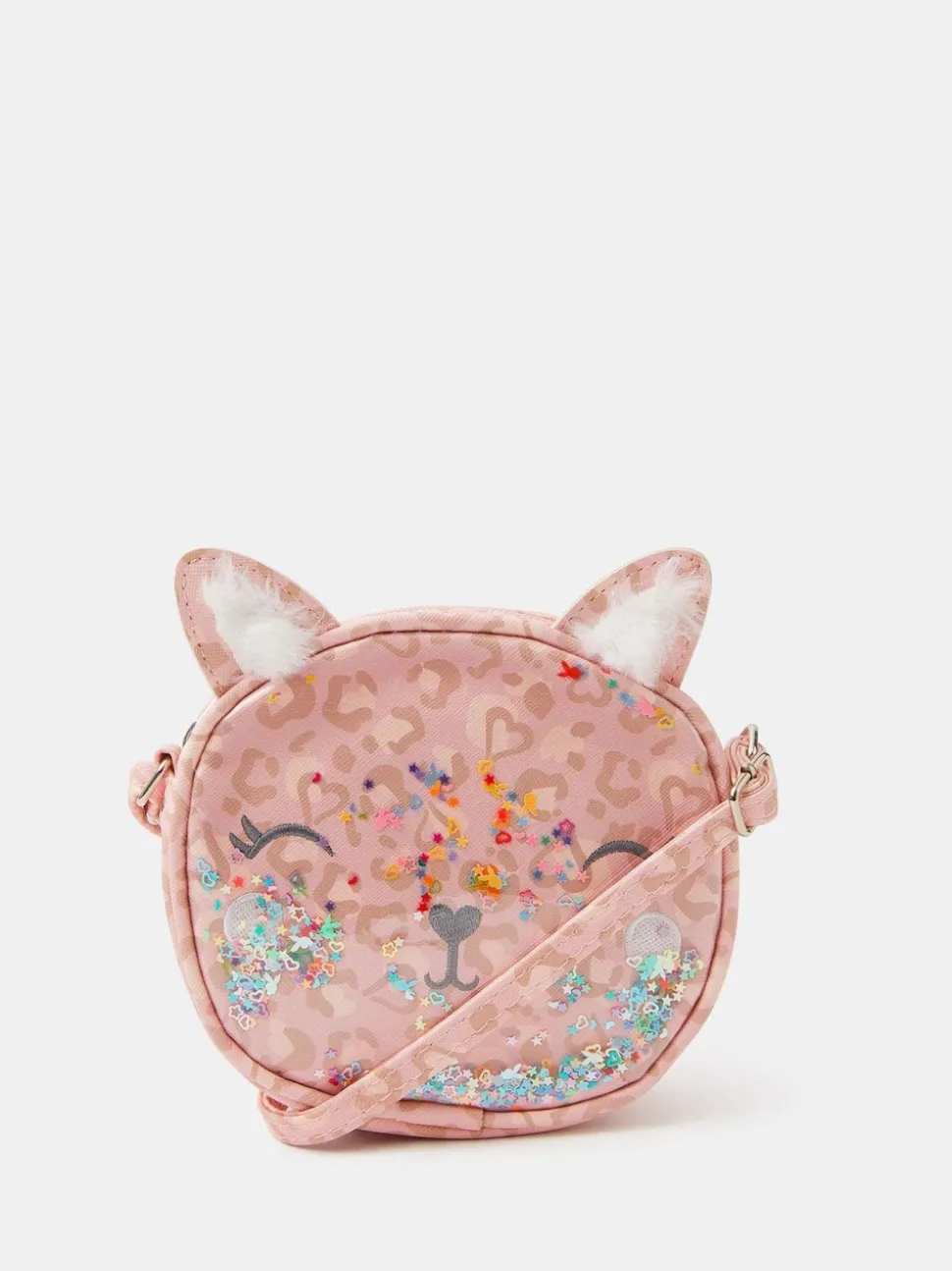 Angels By Accessorize Girls Sequin Cat Cross-Body Bag