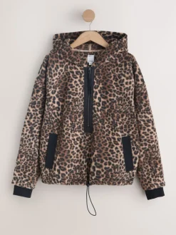Animal - Fleece met korte rits en borgvoering