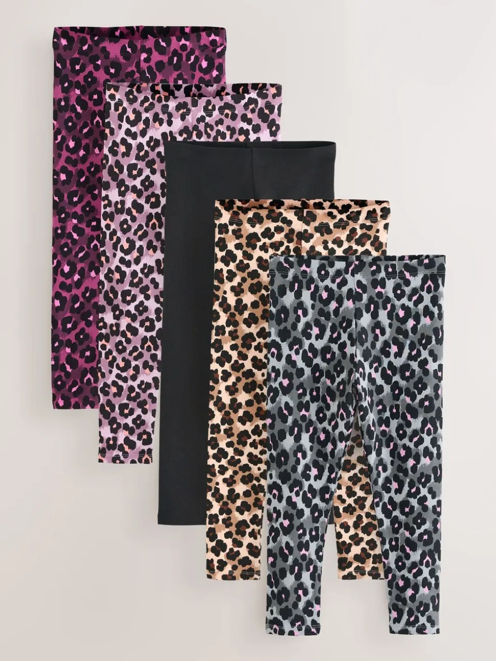 Animal - Verpakking van 5 leggings (3-16 jr)