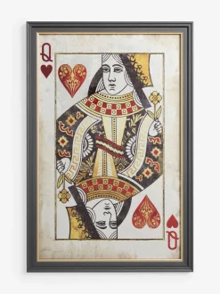 Antiqued Cards Suit Mirror Wall Art