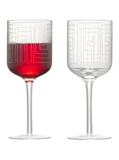 Anton Studio Designs Set van 2 Maze Wijnglazen