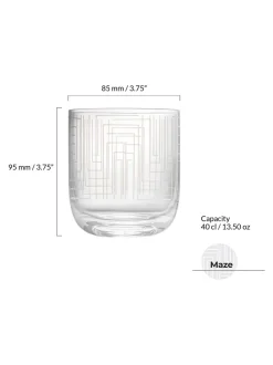Anton Studio Designs set van 2 Maze DOF tumblers