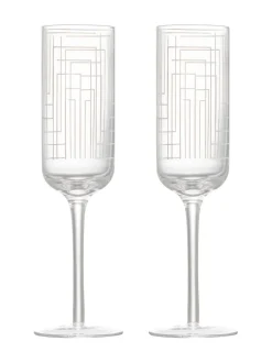 Anton Studio Designs set van 2 Maze champagneflûtes