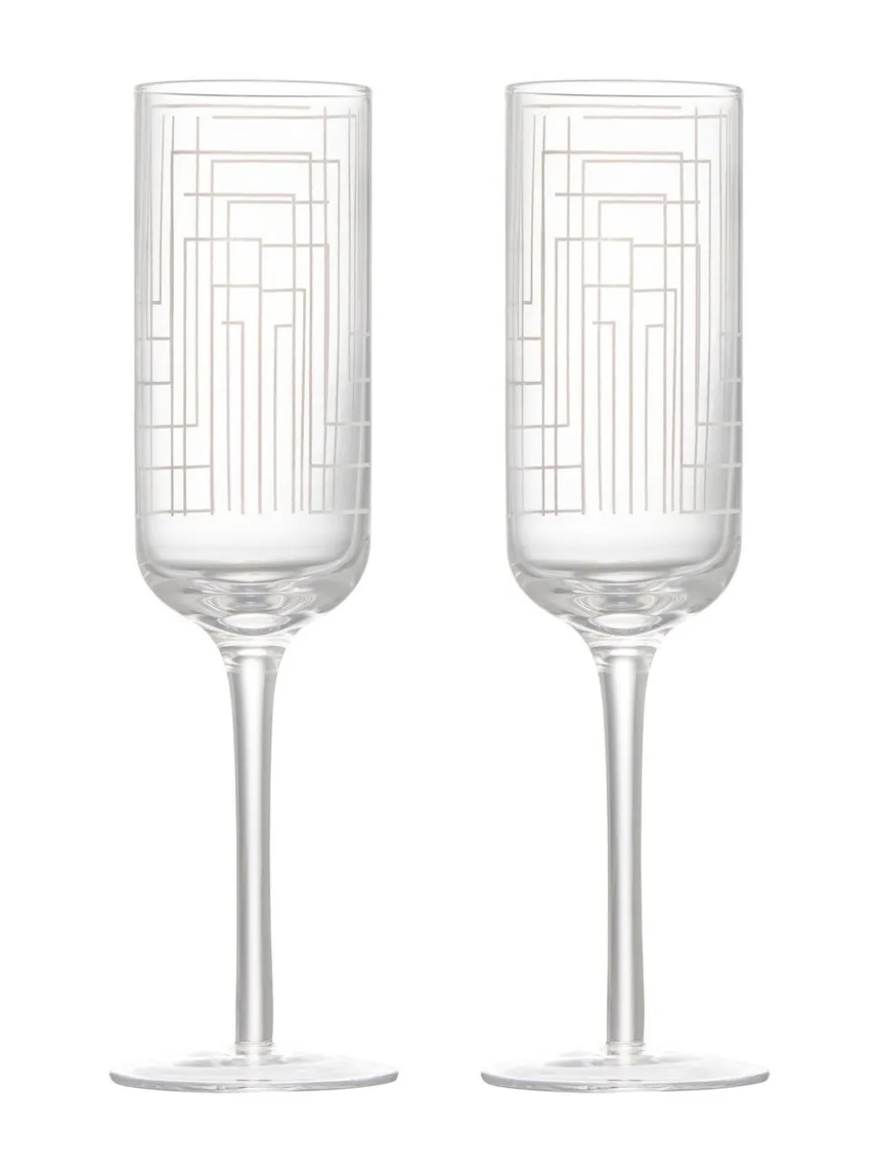 Anton Studio Designs set van 2 Maze champagneflûtes