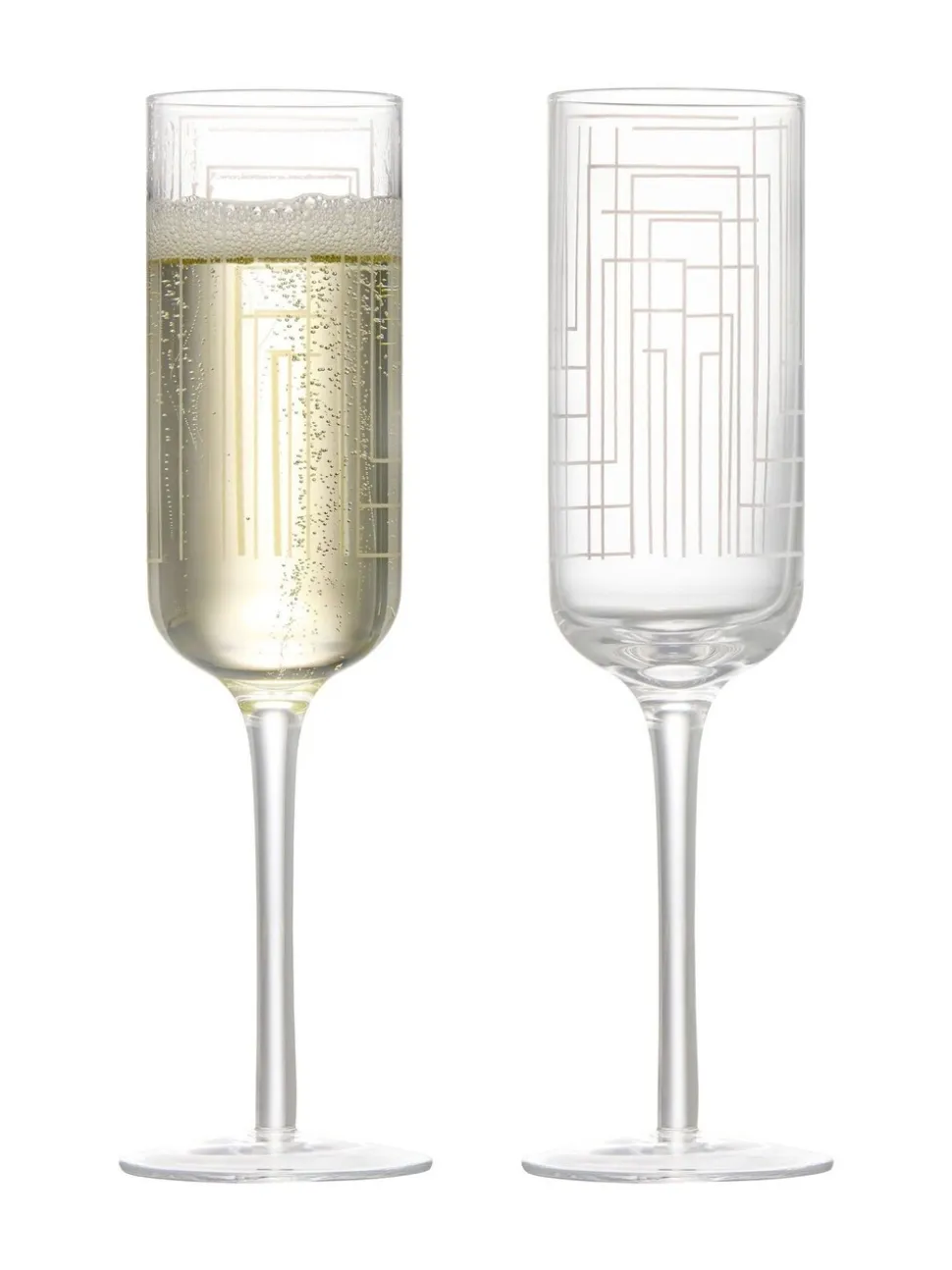 Anton Studio Designs set van 2 Maze champagneflûtes