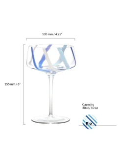 Anton Studio Designs set van 2 Rio champagnecoupes