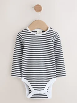 Antraciet - Babyset van denim bretelbroeken en bodysuit (0 mnd - 2 jr)