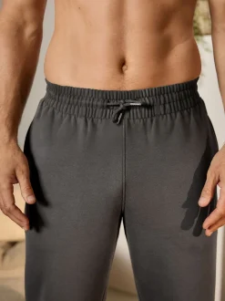 Antraciet - Brushback Heavyweight Open Joggers