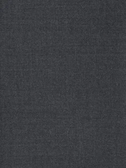 Antraciet - Elasticated Waist Wool Rich Textured Formal Trousers