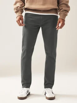 Antraciet - Enkele - Slim fit klassieke stretchy jeans