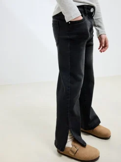 Antraciet - Flare jeans (3-16 jr)
