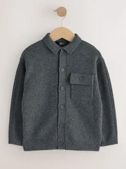 Antraciet - Gebreid vest (3-16jr)