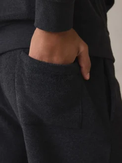 Antraciet - Hooded Towelling Pyjamas Set