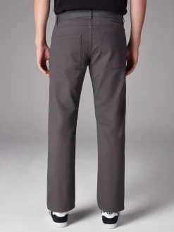 Antraciet - Rechte, klassieke jeans met stretch